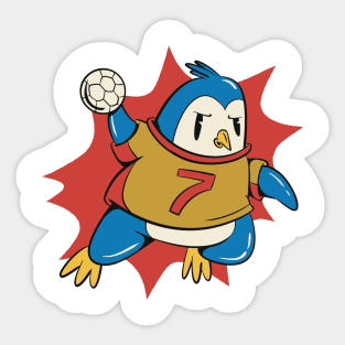 Penguin Handball  P R t shirt Sticker